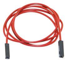 TEST LEAD, 0.025" SQ. PIN JACK, RED, 12" BU-8080-E-12-2