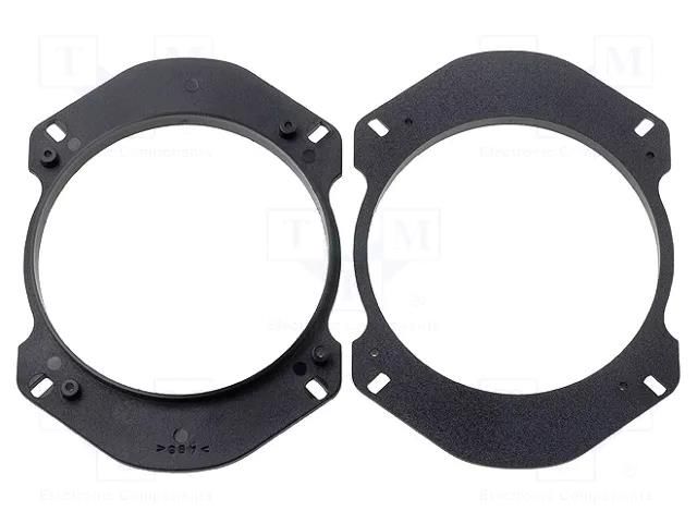 Speaker frame; 130mm; Alfa Romeo,Fiat,Lancia,Peugeot; 2pcs. 4CARMEDIA RAM-20.421/K