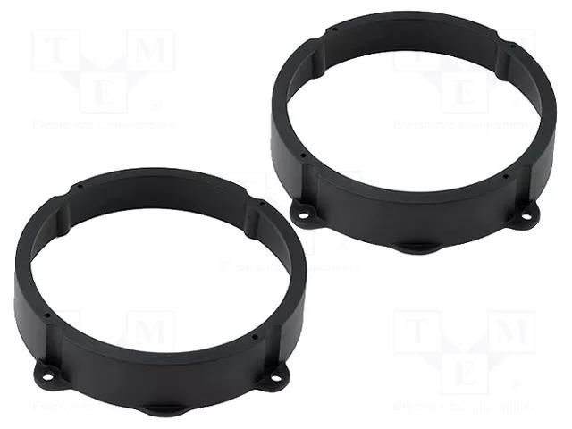 Speaker frame; 165mm; Alfa Romeo,Fiat,Hyundai,Lancia; 2pcs. ACV RAM-20.474/K