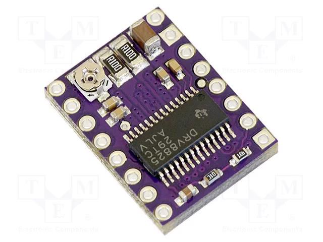 Stepper motor controller; DRV8825; 1.5A; Uin mot: 8.2÷45V; violet POLOLU POLOLU-2133