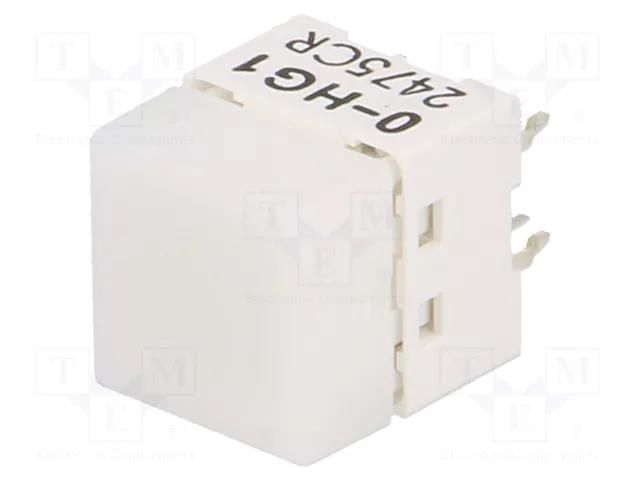 Switch: keypad; Pos: 2; SPST-NO; 0.05A/24VDC; white; LED; green; THT OMRON Electronic Components B3W-9000-HG1N