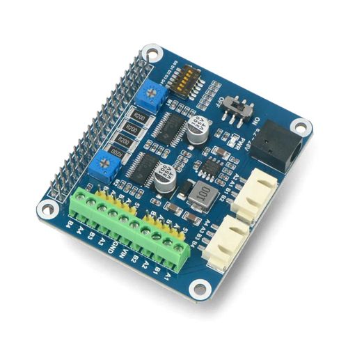 Stepper Motor HAT - 2 channels - 28V/2,5A for Raspberry Pi - Waveshare 15669 WSR-13513 5904422320799