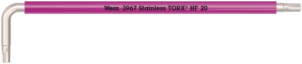 3967 SXL HF TORX® L-key Multicolour with holding function, long, stainless, TX 20x137, Wera 05022684001