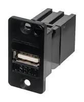 USB COUPLER, 2.0 TYPE A RCPT-RCPT KCUAA2BPM