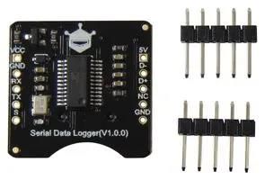 SERIAL DATA LOGGER BOARD, 3.3V TO 5V TEL0148
