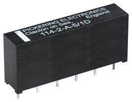 REED RELAY, DPST-NO, 5V, THT 114-2-A-5/1D