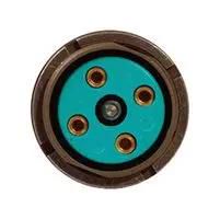 MIL SPEC CIR CONN, RCPT, 4POS, SOLDER M55181/4-01