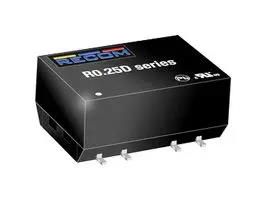 DC-DC CONV, 24V/-24V, 0.0052A/-0.0052A R0.25D-1224/H