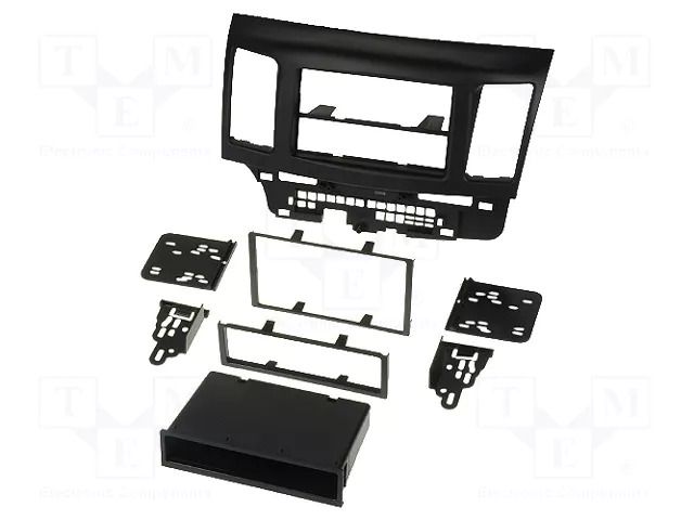 Radio frame; Mitsubishi; 2 DIN; black METRA RAM-40.258