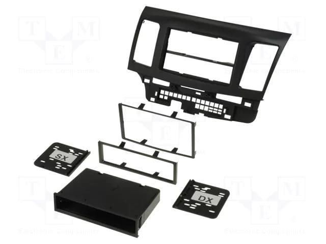 Radio frame; Mitsubishi; 2 DIN; black COMPOTECH RAM-40.258.1