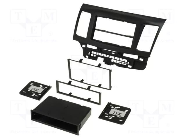Radio frame; Mitsubishi; 2 DIN; black COMPOTECH RAM-40.258.1