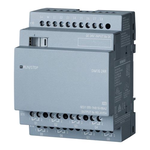 LOGO! 8 DM16 24R - digital inputs/outputs module - Siemens 6ED1055-1NB10-0BA2 SIE-19866 4034106029500