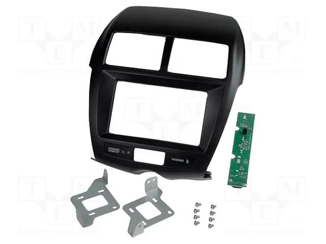 Radio frame; Mitsubishi; 2 DIN; black ACV RAM-40.402