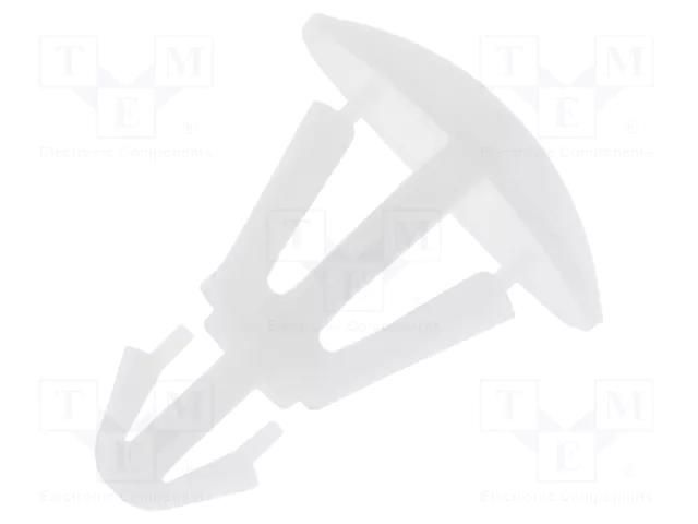 Assembly stud; polyamide; L: 5mm; snap fastener; natural; UL94V-2 FIX&FASTEN FIX-RCC-5