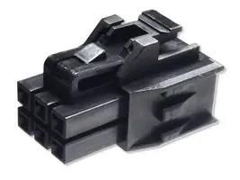 CONNECTOR HOUSING, RCPT, 6POS, 2.5MM MP-5550-06-BK