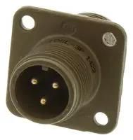 CIRCULAR CONNECTOR RECEPTACLE SIZE 10SL, 3 POSITION, WALL 97-3100A-10SL-3P