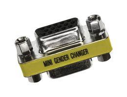 HD D SUB ADAPTER, 15 POSITION, PLUG-RECEPTACLE GCHDLPF15M15F
