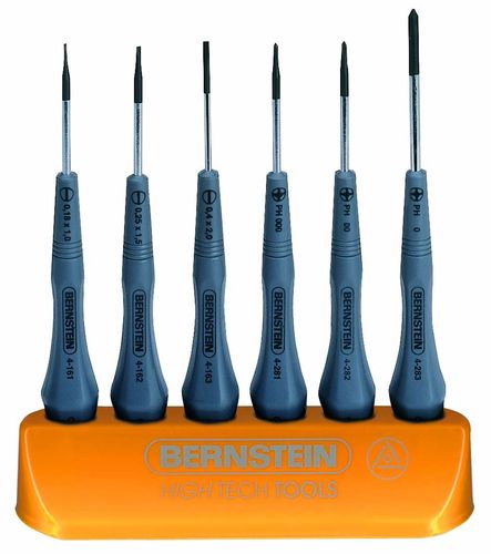 6-piece screwdriver and cross-recess screwdriver set 4-170