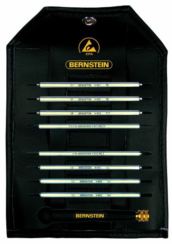 9-piece interchangeable screwdriver set with ESD-handle 4-920