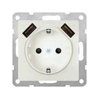 SOCKET OUTLET, 2 USB CHARGER, 16A, WHT 5UB1970-0TW01