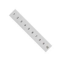 LABELING PLATE, FRONT, 1-10, 6.2MM, WHT 8WH8120-3AB05