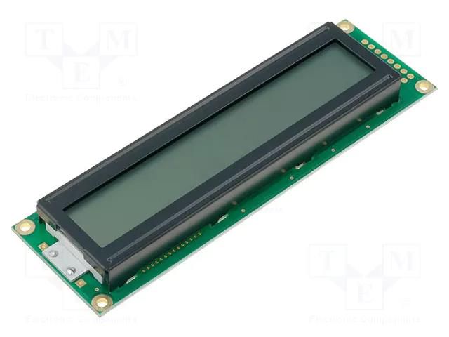 Display: LCD; alphanumeric; FSTN Positive; 24x2; yellow; LED; 2x8 RAYSTAR OPTRONICS RC2402A-FHY-CSV