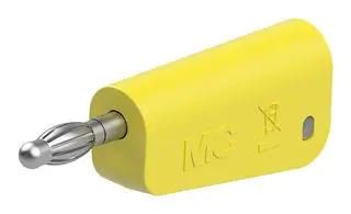 BANANA CONNECTOR, YELLOW, PLUG, 19A 64.1038-24