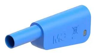 BANANA CONNECTOR, BLUE, PLUG, 19A 66.2020-23