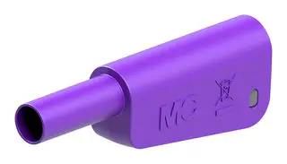 BANANA CONNECTOR, VIOLET, PLUG, 32A 66.2023-26