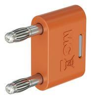 BANANA CONNECTOR, ORANGE, PLUG, 32A 64.4012-30