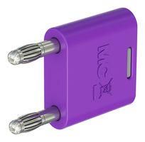 BANANA CONNECTOR, VIOLET, PLUG, 32A 64.4010-26