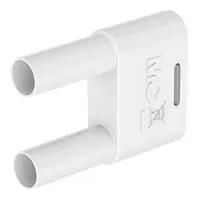 BANANA CONNECTOR, WHITE, PLUG, 32A 66.4012-29