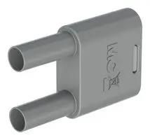 BANANA CONNECTOR, GREY, PLUG, 32A 66.4010-28