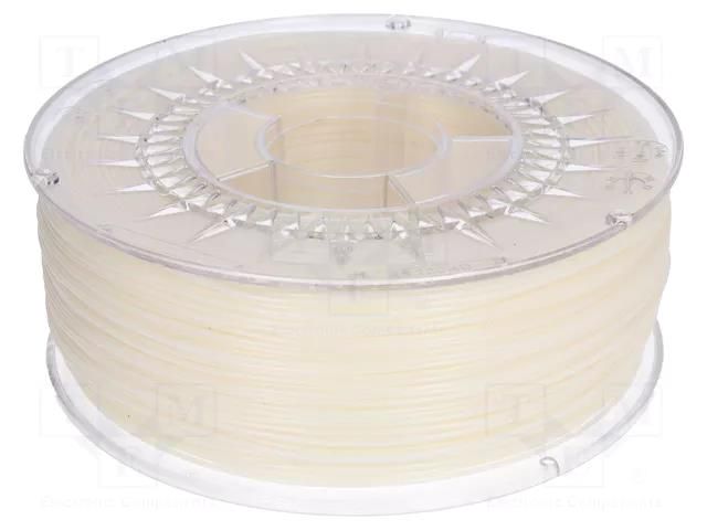 Filament: ABS+; Ø: 1.75mm; natural; 230÷240°C; 1kg DEVIL DESIGN DEV-ABS+1.75-N