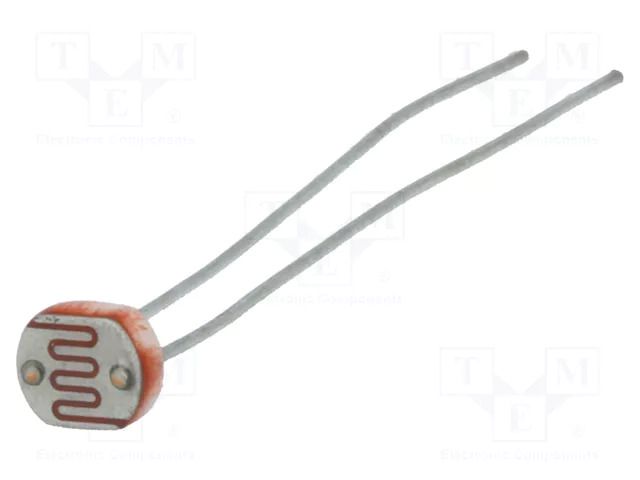 Photoresistor; 100mW; 16÷50kΩ; 560nm; THT; 150VDC; ØLED: 5mm Token PGM5637D