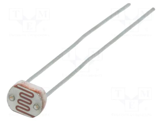 Photoresistor; 100mW; 45÷140kΩ; 540nm; THT; 150VDC; ØLED: 5mm Token PGM5549