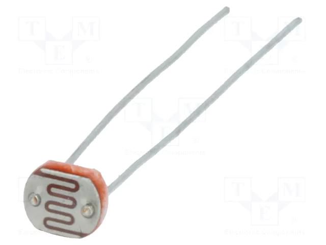 Photoresistor; 90mW; 2÷6kΩ; 540nm; THT; 100VDC; ØLED: 5mm Token PGM5506