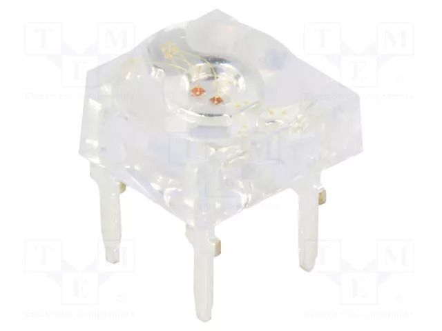 LED Super Flux; yellow/red/blue; 7.62x7.62mm; tricolour; 130° OPTOSUPPLY OSTEGAZ5D1D