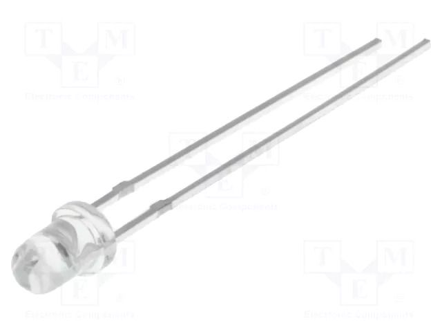 LED; yellow; 3mm; 120÷150mcd; 30°; Front: convex; 1.5÷2.2VDC OPTOSUPPLY OSY5JA3131A-1MA