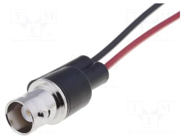 Test lead; 60VDC; BNC socket,free end; Len: 0.15m; red and black POMONA POM-4969