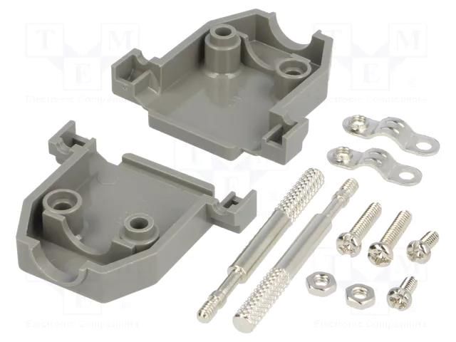 Enclosure for connectors: D-Sub; D-Sub 15pin,D-Sub HD 26pin ENCITECH CCOV15-SCL-LG
