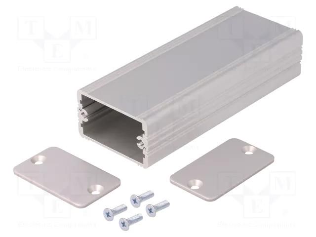 Enclosure: with panel; AKG; X: 41mm; Y: 100mm; Z: 24mm; aluminium FISCHER ELEKTRONIK AKG-41-24-100-ME