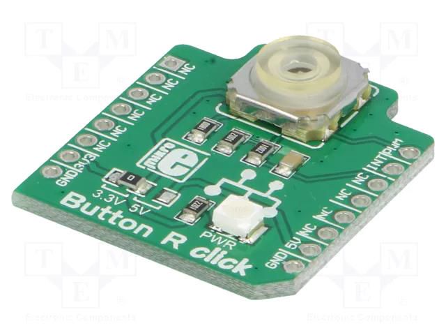Click board; prototype board; button; 3.3VDC,5VDC MIKROE MIKROE-1901