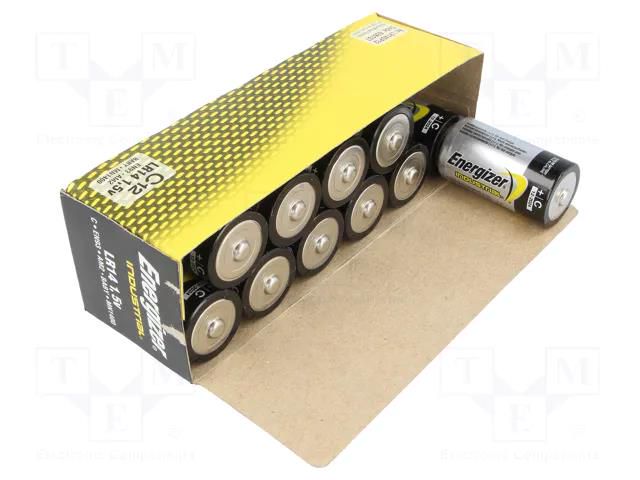 Battery: alkaline; C; 1.5V; non-rechargeable; 12pcs; Industrial ENERGIZER BAT-LR14/EGI-BOX