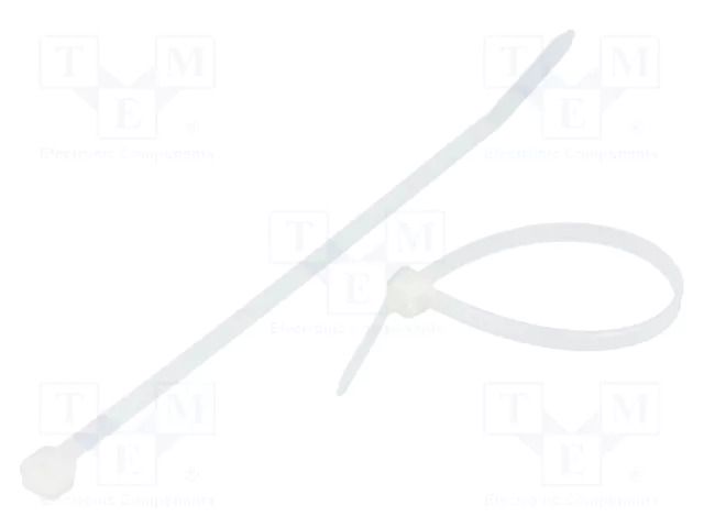Cable tie; L: 120mm; W: 2.5mm; natural; polyamide; 80N; Ømax: 30mm BM GROUP BMB1225