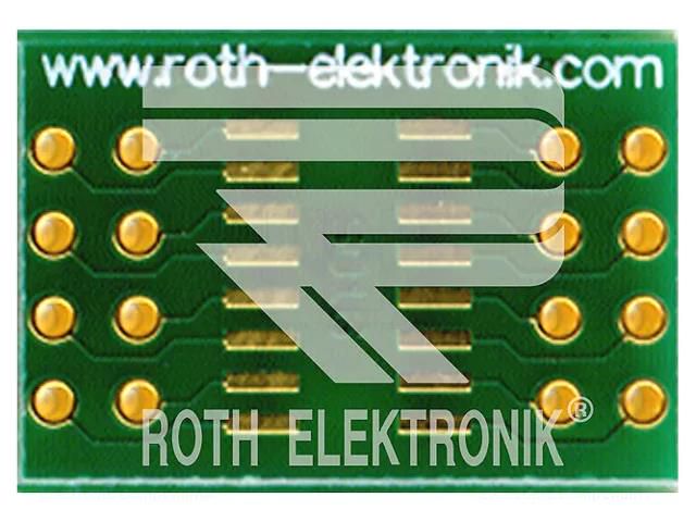 Board: universal; multiadapter; W: 13.5mm; L: 20.5mm; SO16 ROTH ELEKTRONIK GMBH RE932-04