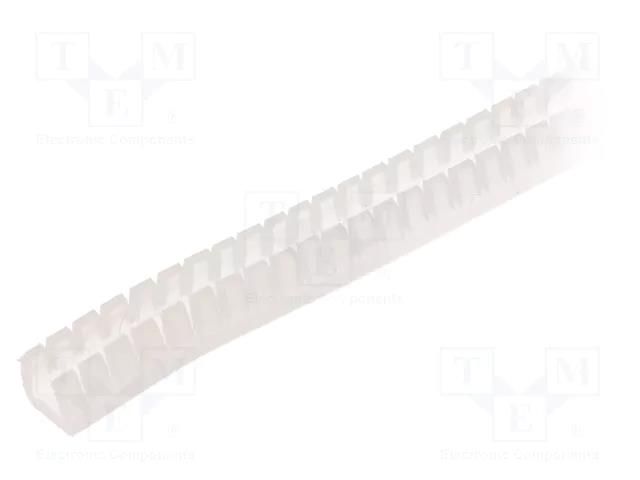 Hole and edge shield; polyetylene; L: 10m; natural; H: 6.5mm FIX&FASTEN KG-040