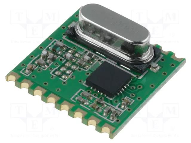 Module: RF; FM transmitter; FSK; 433.92MHz; SPI; 1.8÷3.6VDC; 13dBm HOPE MICROELECTRONICS RFM43-433-S1