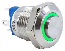 ANTI-VANDAL SW, SPST-NO DM, 2A/36V, GRN PV0H240SS-331