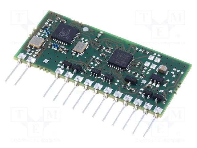 Module: RF; FM transceiver; FSK; 868MHz; -100dBm; 3.3÷5.5VDC; 10mW AUREL RFT-868-5V-SER